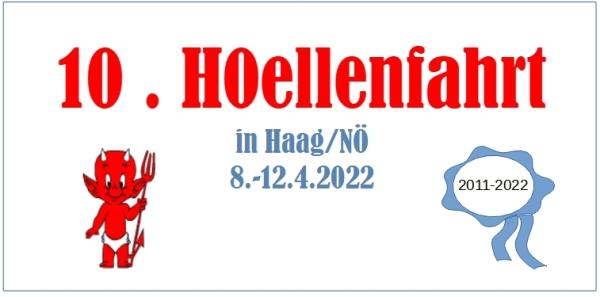 HP Haag 2022 10.H0ellenfahrt Schild